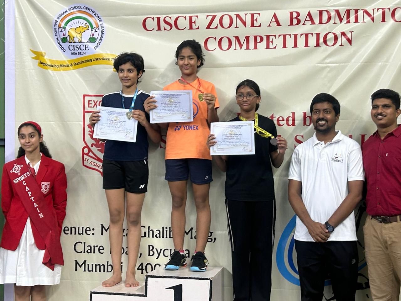 Excellent Performance at the CISCE Zonal Badminton Tournament