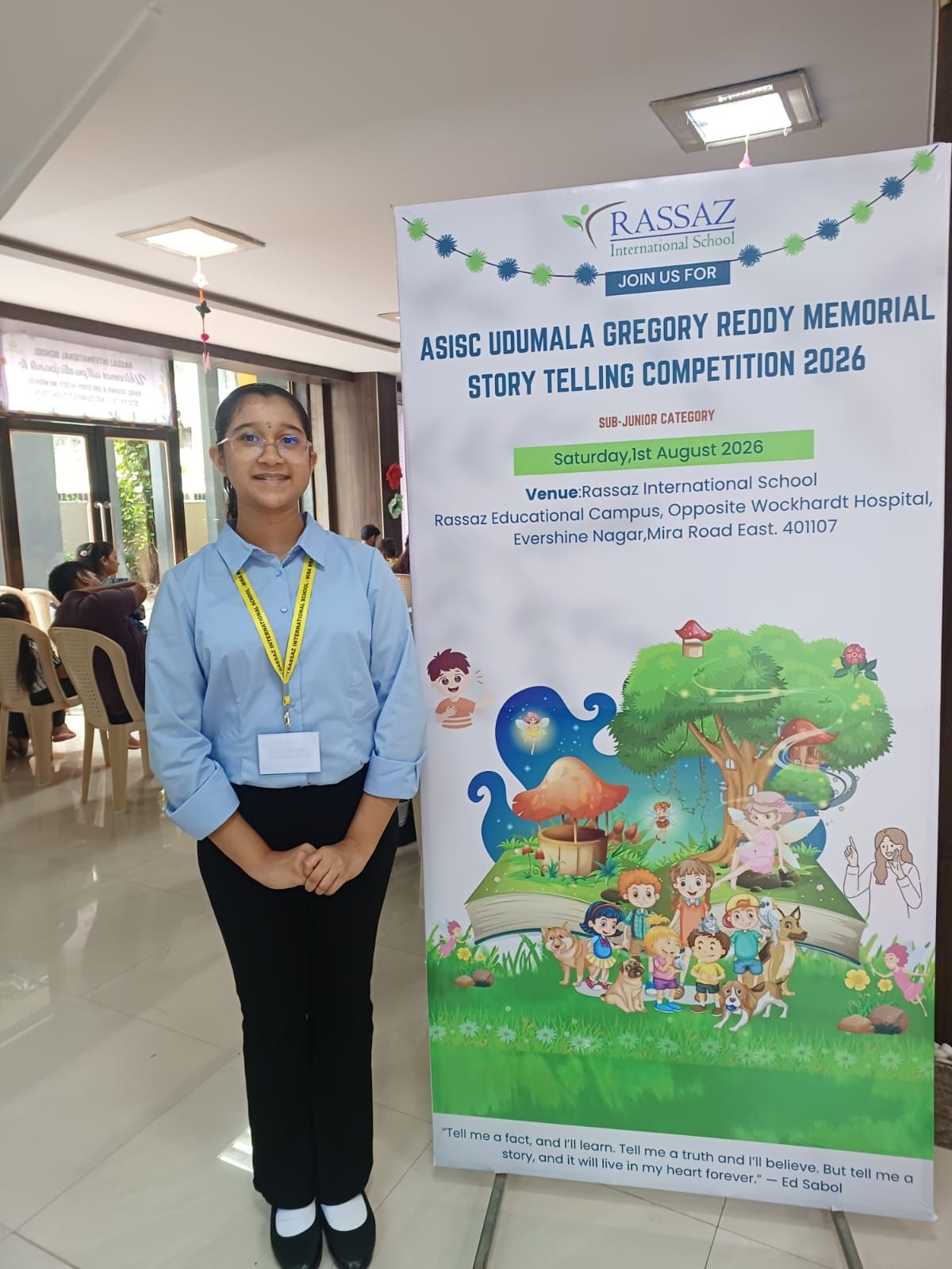 Young Storyteller Shines at ASISC Literary Event