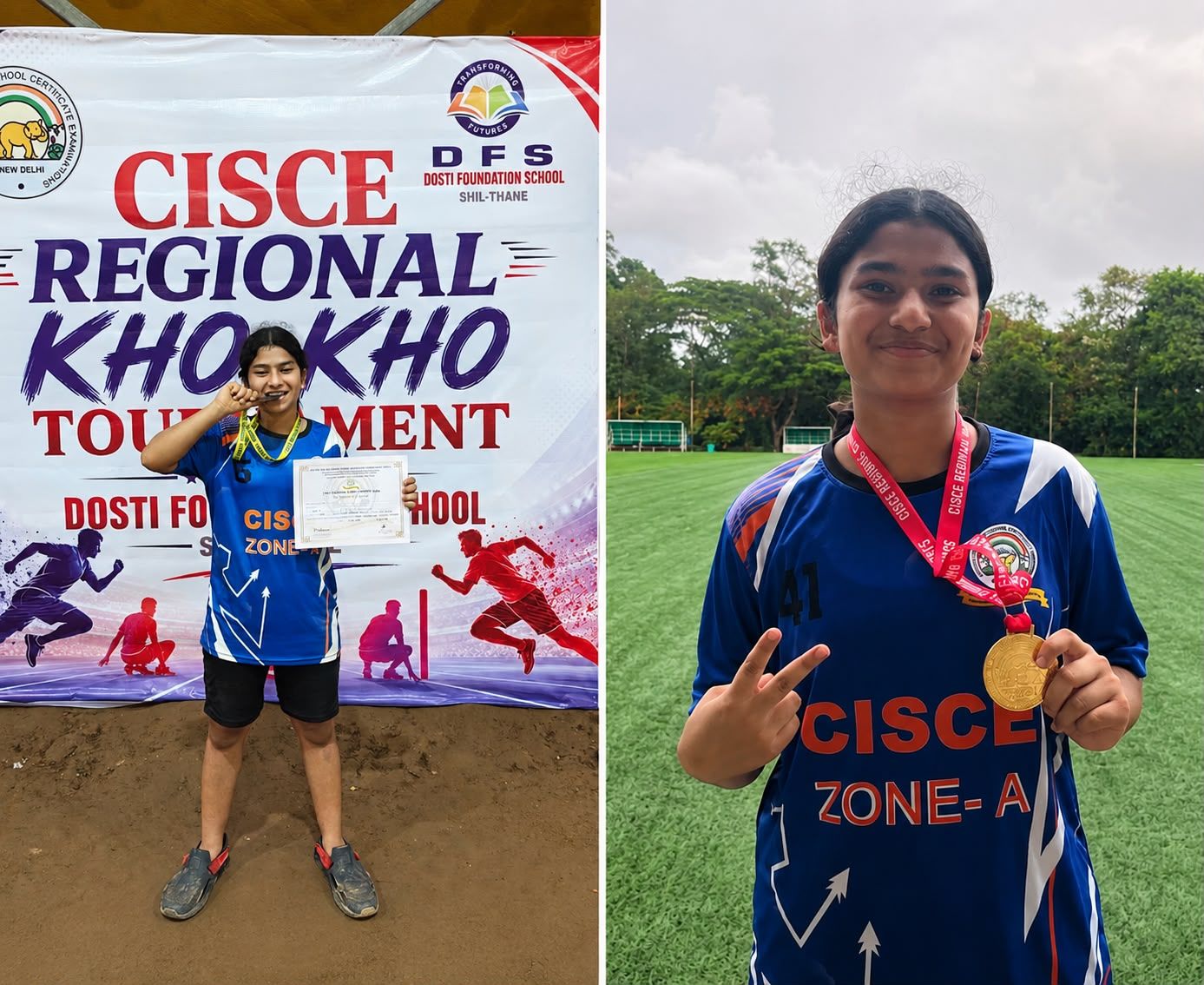 Aarna Chavan Shines at the National Level in Football and Kho-Kho