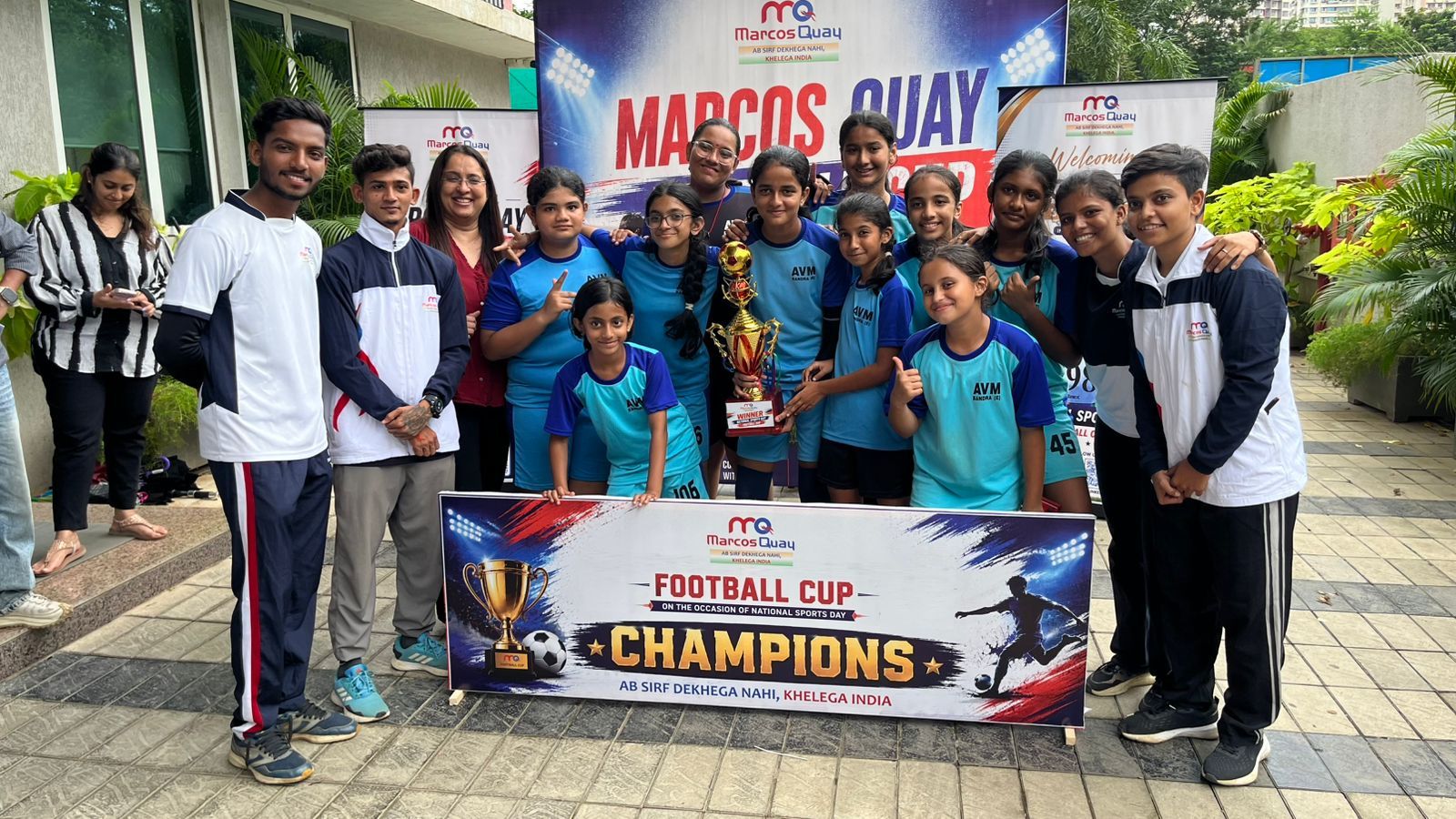Goal-Getters! U-14 Girls Football Team Clinches MQ National Sports Day Cup
