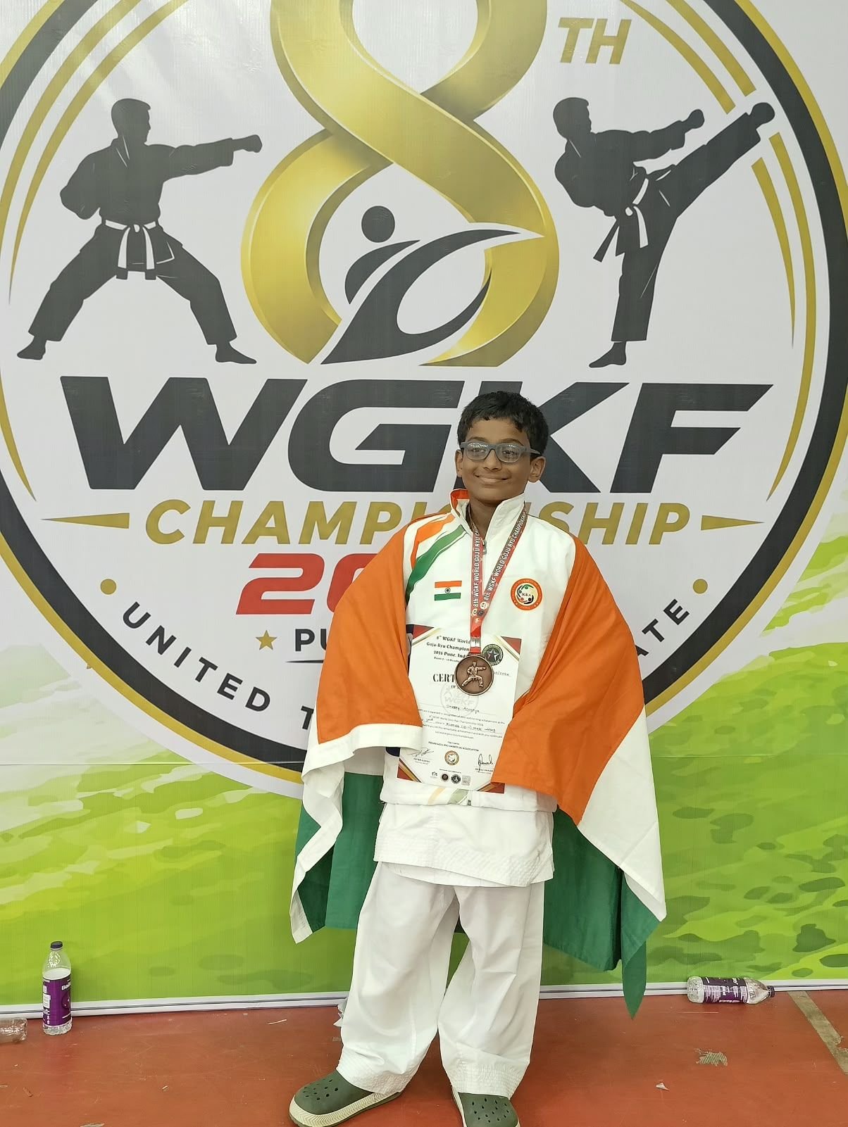 Double Bronze Glory at the 8th WGKF World Goju Ryu Championship 2026!
