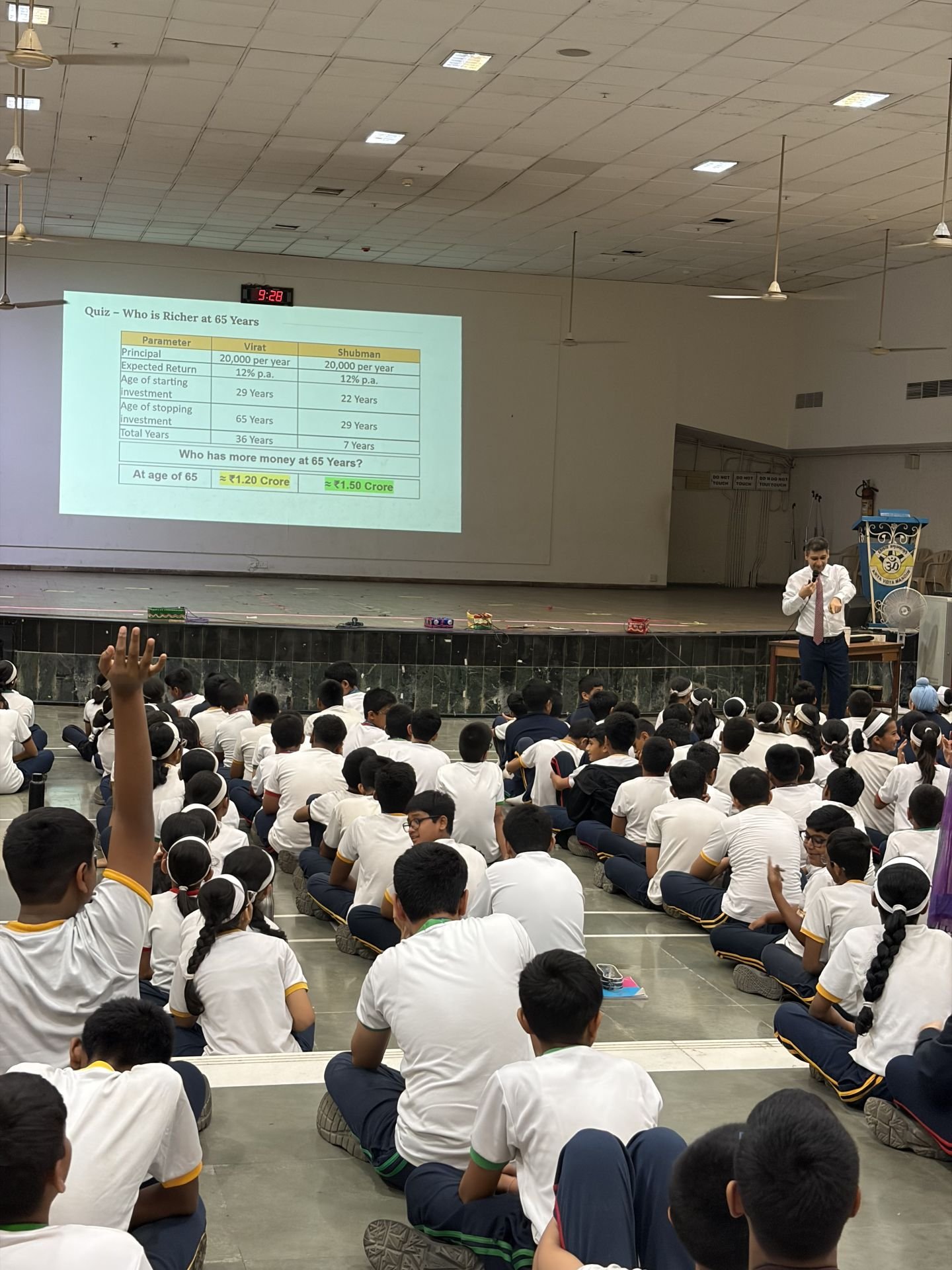 Building Financial Awareness: Financial Literacy Session for Grades VII and VIII
